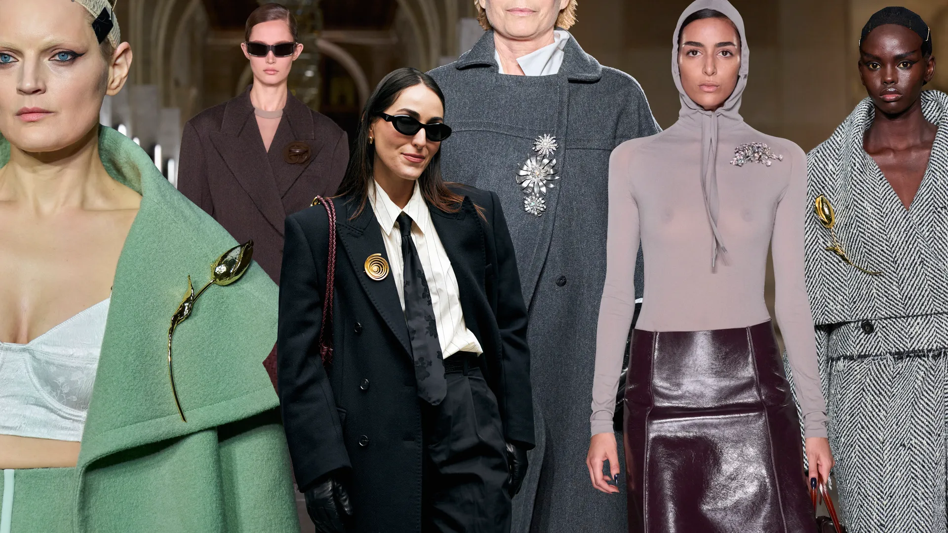 Vintage Brooches Being Used to Elevate Modern Minimalist Outfits